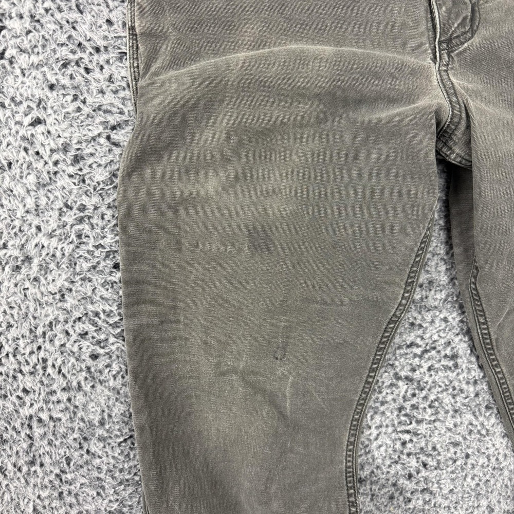 Carhartt Pants Mens 31x34 Gray Relaxed Fit Rugged Flex Canvas Carpenter Workwear - Picture 4 of 16